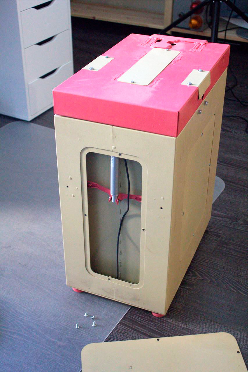 Прототип мусорного ведра-пресса